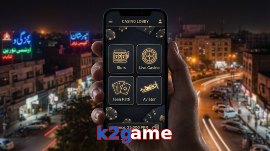 Main screen of K2game app page for PK players